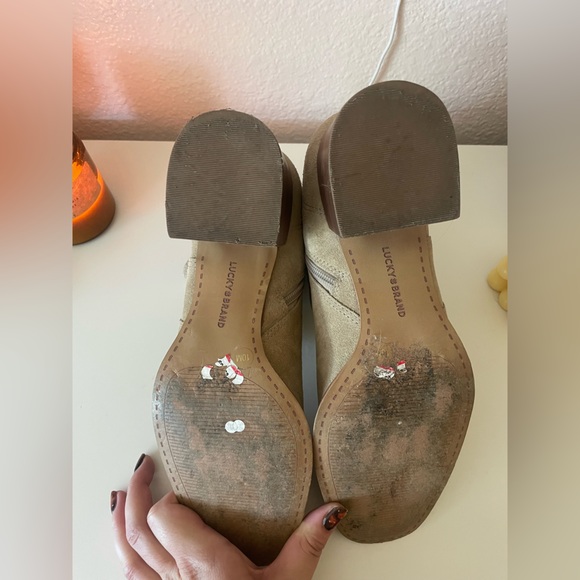 Tan suede lucky brand booties! - Picture 3 of 6